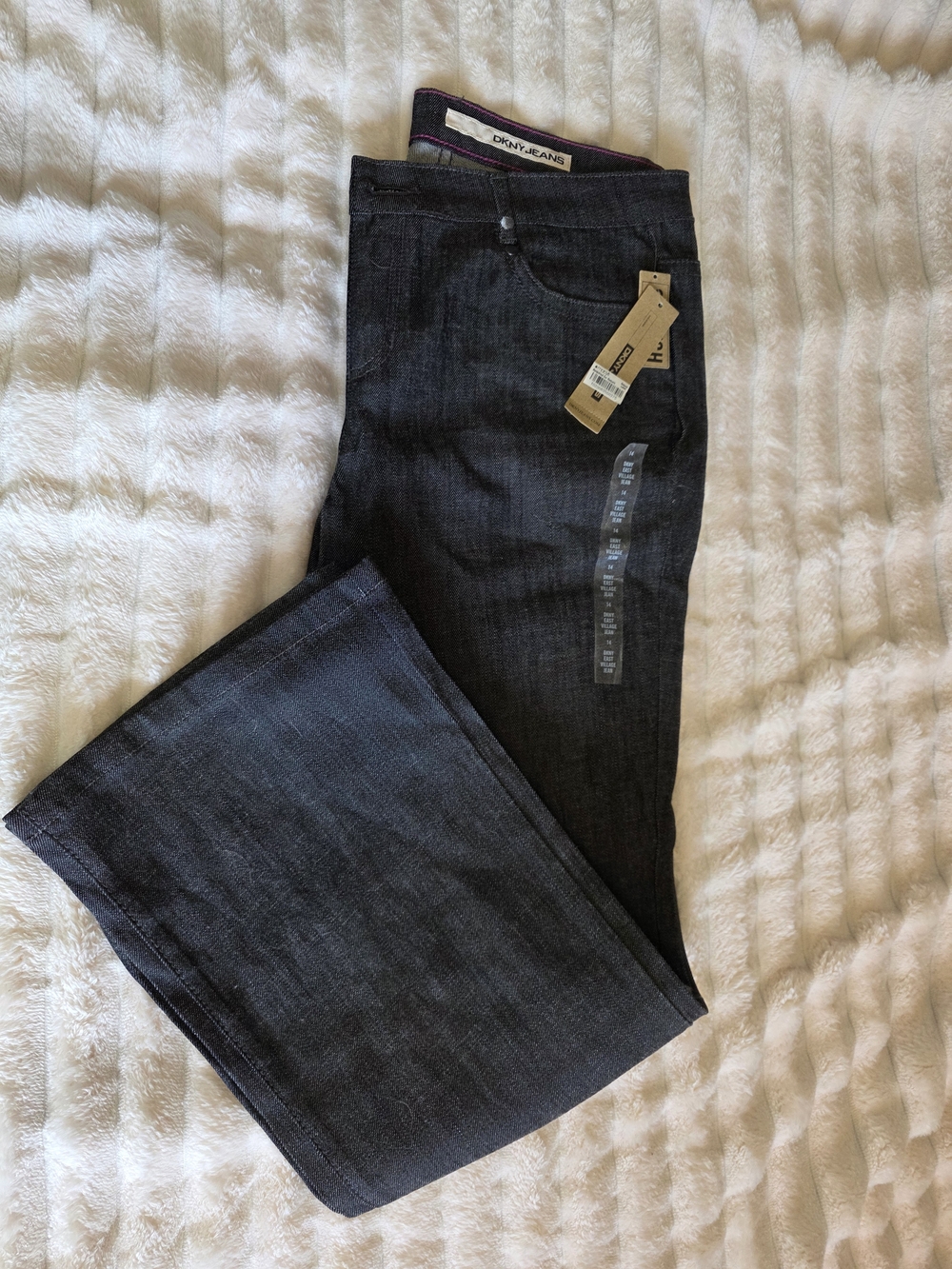 DKNY Women's Dark Indigo Boot Cut Jeans